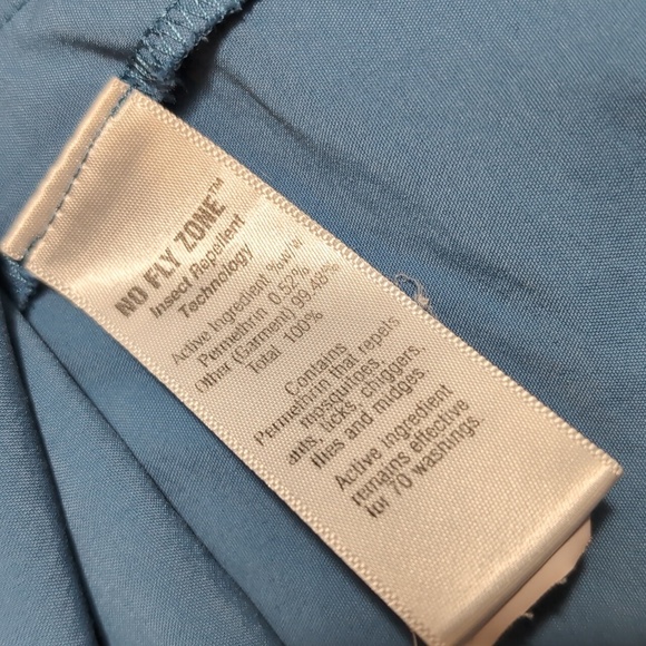 L.L. Bean Fishing Shirt Nylon Sun Smart UV Protection UPF 50+ Size Large-Tall - Picture 9 of 9